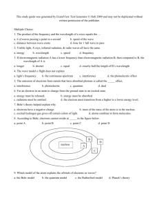 This study guide was generated by ExamView Test Generator © Holt