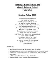 reading policy 2014 - Hanbury`s Farm Primary School