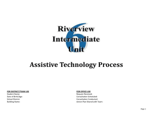 RIU Assistive Technology Process