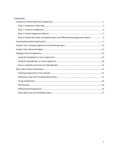 HLS Guide to Online Submissions