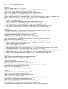 DRACULA STUDY GUIDE QUESTIONS Chapters 1