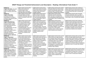 Range and Threshold: Reading, Grade 11 Draft (doc)