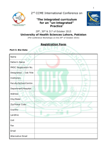 Conference Registration Form - CCME