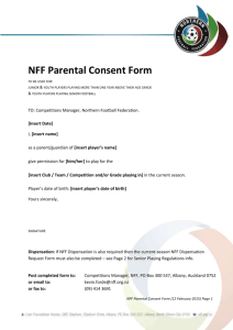 NFF Parental Consent Form 2015