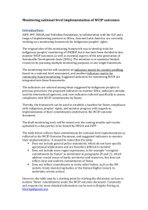 Monitoring WCIP commitments