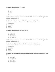 BCA Daily Starters - Laramie County School District #2