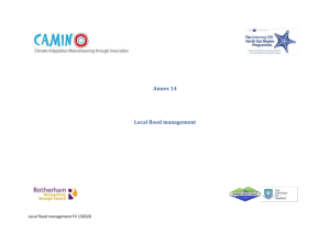 The components of local flood management