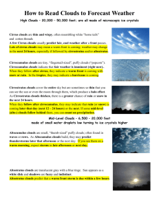How to Read Clouds to Forecast Weather