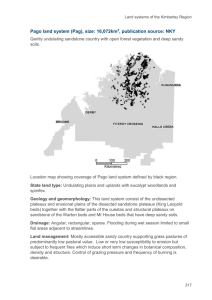 Pigeon land system (Pig), size: 3136km 2 , publication source: WKY