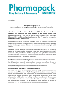Pharmapack Europe 2014: Now more than ever