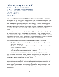 Sermon Notes - St. Paul`s United Methodist Church