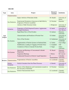 1988-1989 Research Program - International Fine Particle Research