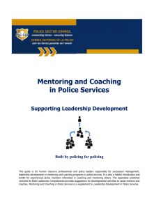Draft Content for Mentoring and Coaching Guide