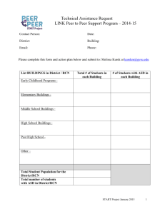 Peer to Peer Technical Assistance Request Form