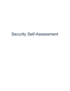 Security Self-Assessment Questions