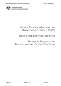 HEIMS Web Services Technical Specification