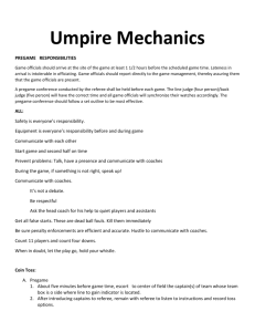 Umpire-Mechanics