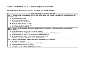 Sample Questions Reflecting the Common Core State Standards for