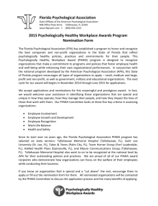 to our nomination form - Florida Psychological Association