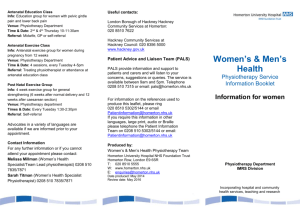 6pp DL leaflet - Homerton University Hospital