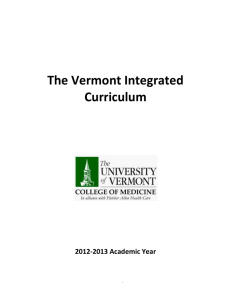 vermontcurriculum - University of Vermont