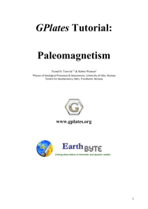 GPlates Tutorial: Paleomagnetism