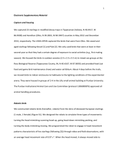 Electronic Supplementary Material Capture and housing We