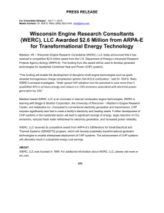 W-ERC Press Release