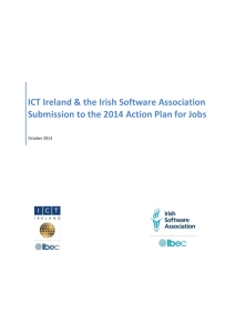 Action Plan for Jobs 2014 ICT Ireland and ISA Submission Oct 2013