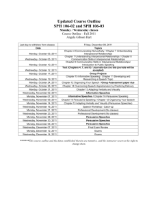 Updated Course Outline SPH 106-02 and SPH 106-03