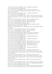 Jan 22 16:07:10 Liton nsurlstoraged[84] Error>: realpath