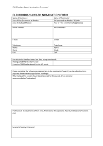 Old Rhodian Nomination Form 2015