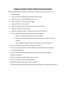 Chapter 2 Section 3 Earth`s Waters Review Questions