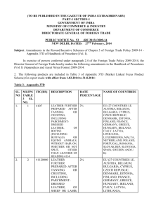 Public Notice No. 53 (RE-2013) - Directorate General of Foreign Trade