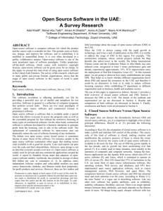 Open Source Software in the UAE: A Survey