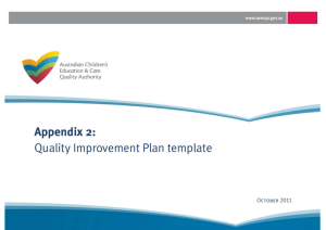 uality Improvement Plan 2014 - Ingle Farm Children`s Centre for