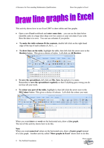 Student and teacher notes Word for Excel 2007
