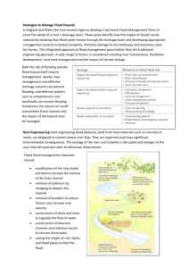 Flood management – lesson notes