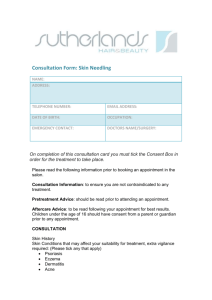 Consultation Card - Sutherlands Hair and Beauty