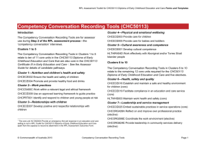 Competency Conversation Recording Tools (CHC50113)