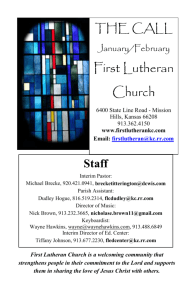 January-February 2014 - First Lutheran Church