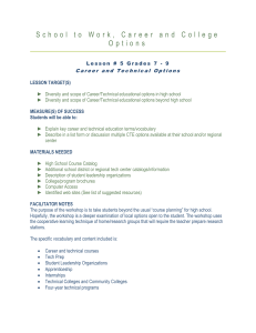 CRL5 Gr 6-9 Career and Technical Options