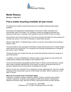 Free e-waste recycling available all year