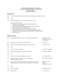 CRRT Meeting Agenda June 2015 - Caribbean Regional Response