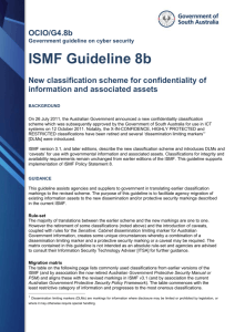 ISMF Guideline 8b – New classification scheme for confidentiality of