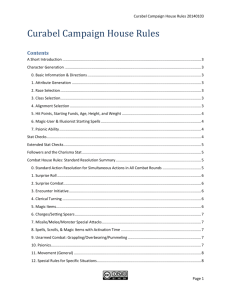 Curabel Campaign House Rules – PV