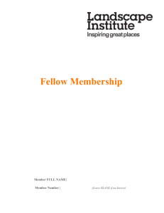 Fellow Membership - Landscape Institute