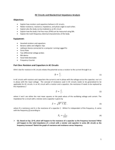 RC Circuits and Bioelectrical Impedance Analysis