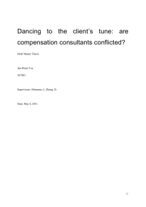 The use of compensation consultants