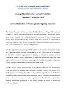 National Federation of Voluntary Bodies Opening Statement